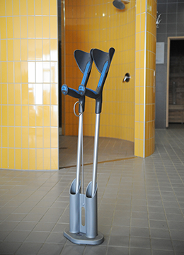 Crutch and walking stick stands / Crutch stand / crutch equipment