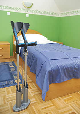 Crutch and walking stick stands / Crutch stand / crutch equipment